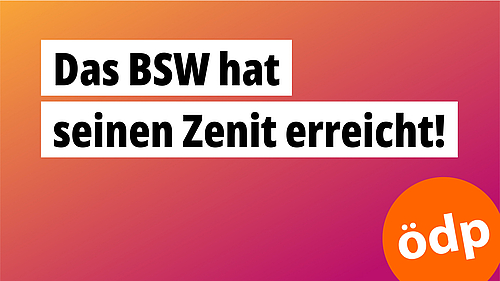 Das BSW hat seinen Zenit erreicht